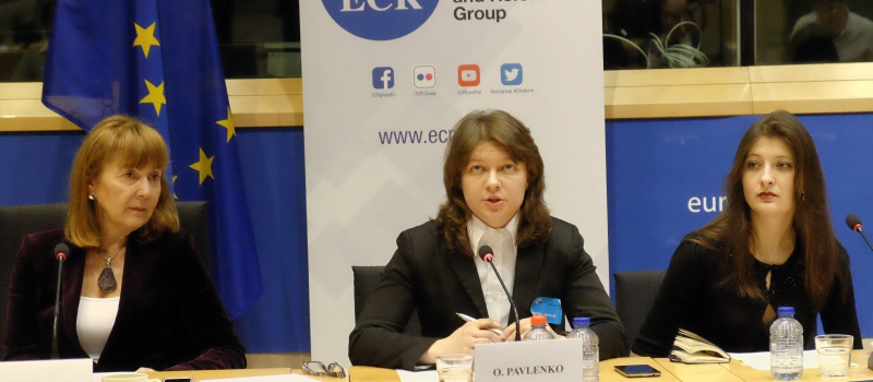 Olena Pavlenko Attended a Hearing at the European Parliament
