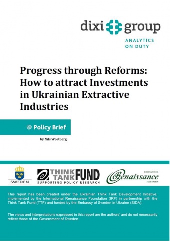 Progress through Reforms: How to attract Investments in Ukrainian Extractive Industries
