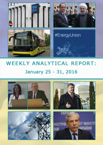 Weekly analytical report: January 25 – 31, 2016