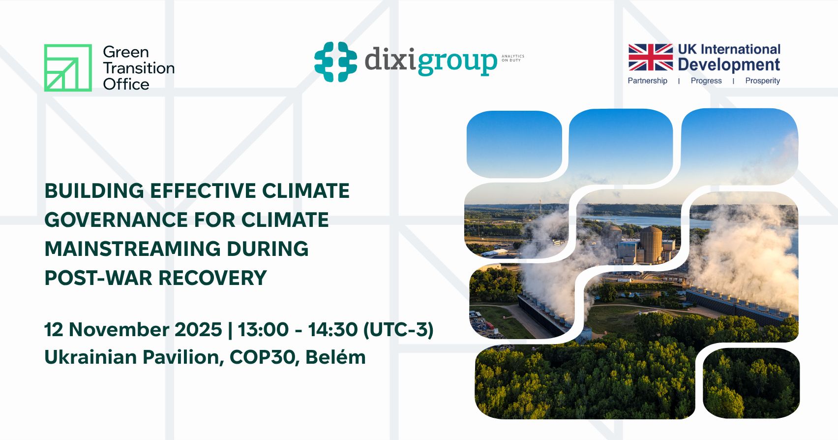 Building Effective Climate Governance for Post-War Recovery at COP30
