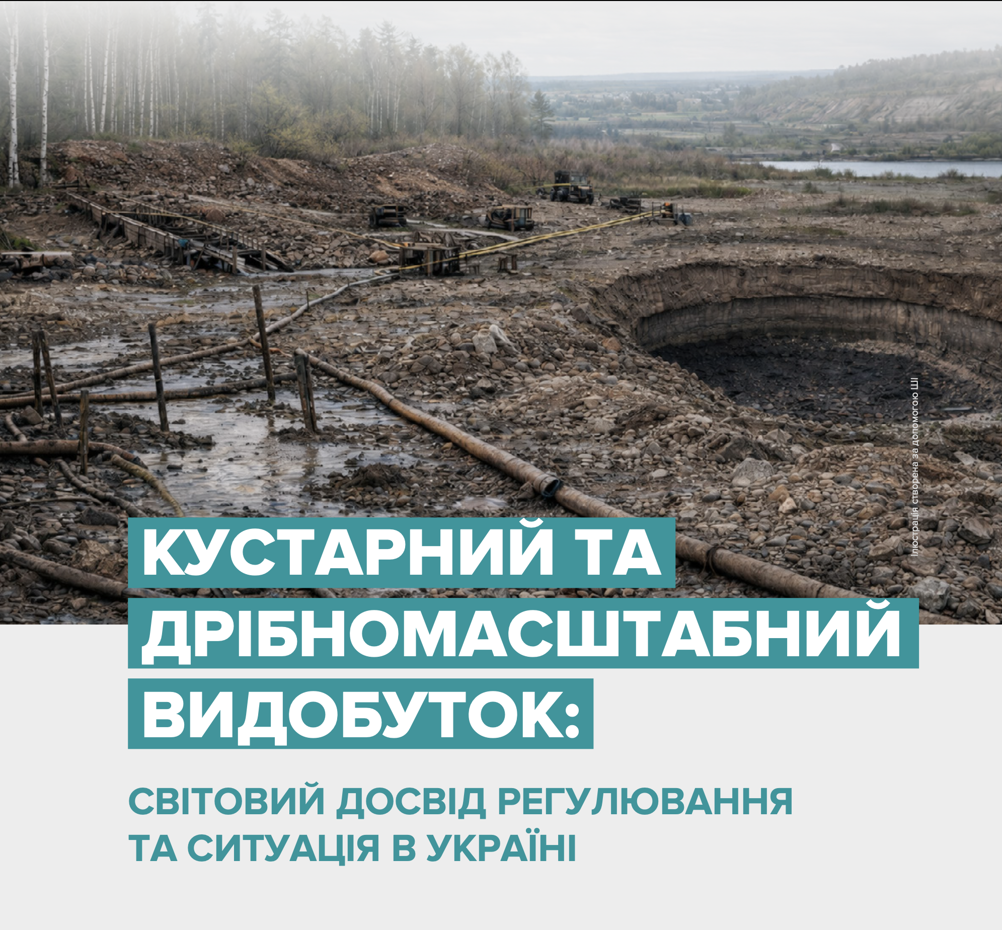 Кустарний та дрібномасштабний видобуток: світовий досвід регулювання та ситуація в Україні